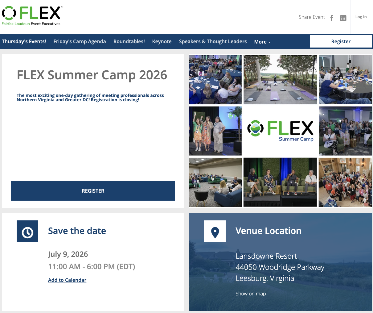 Summer Camp 2026 main page